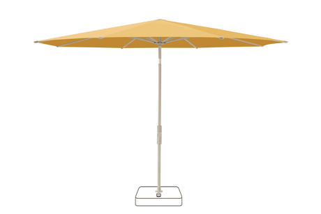 Glatz Parasol VITA Torna rond Cat.5 617 Safran Gris soie