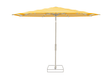Glatz Parasol VITA Torna rond Cat.5 624 Yellow Stripe Gris soie