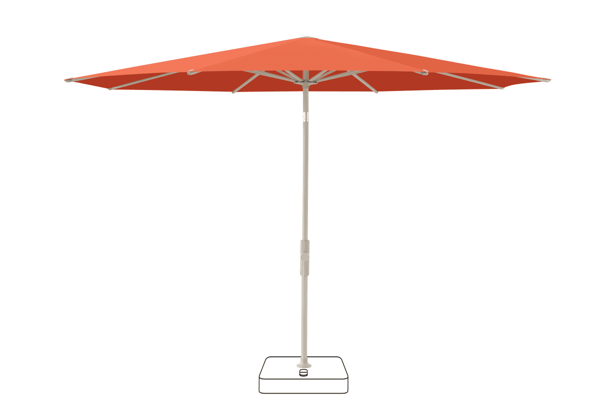 Glatz Parasol VITA Torna rond Cat.5 660 Papaya Gris soie