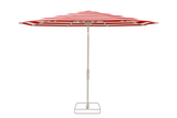Glatz Parasol VITA Torna rond Cat.5 800 Red Stripe Gris soie