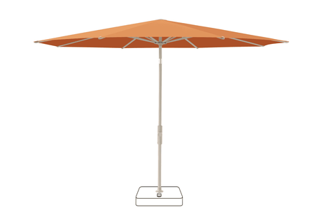 Glatz Parasol VITA Torna rond Cat.5 802 Sienna Gris soie