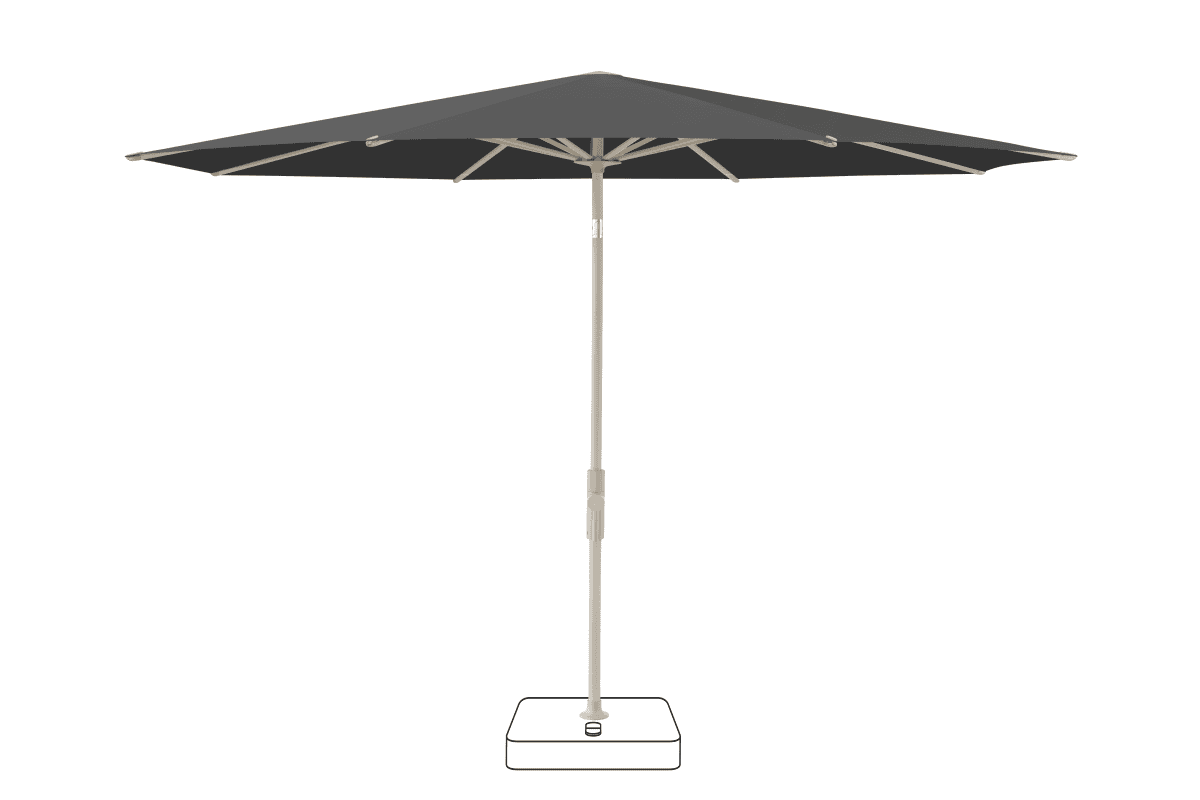 Glatz Parasol VITA Torna rond Cat.5 809 Midnight Gris soie