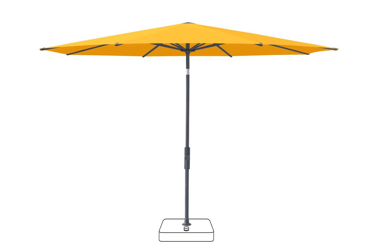Glatz Parasol VITA Torna rond Cat.5 514 Corn Anthracite