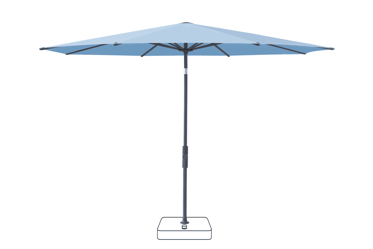 Glatz Parasol VITA Torna rond Cat.5 515 Cloud Anthracite