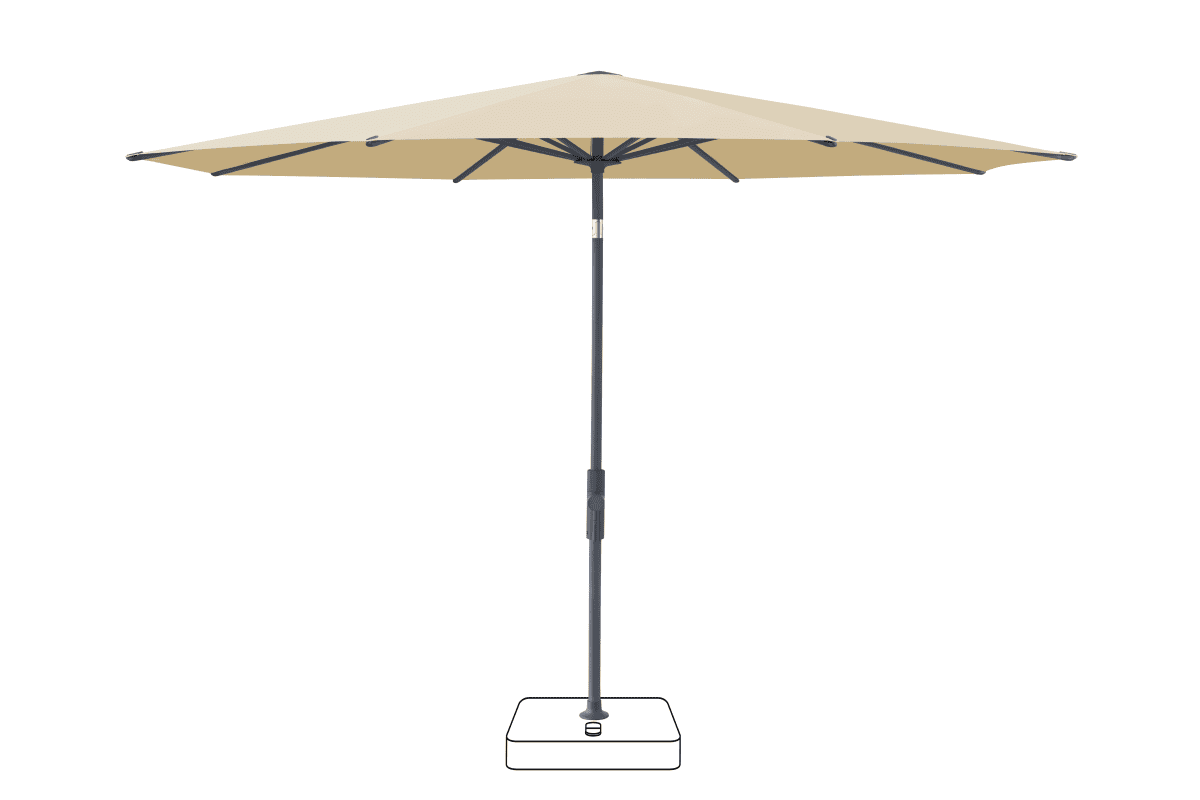 Glatz Parasol VITA Torna rond Cat.5 526 Bamboo Anthracite