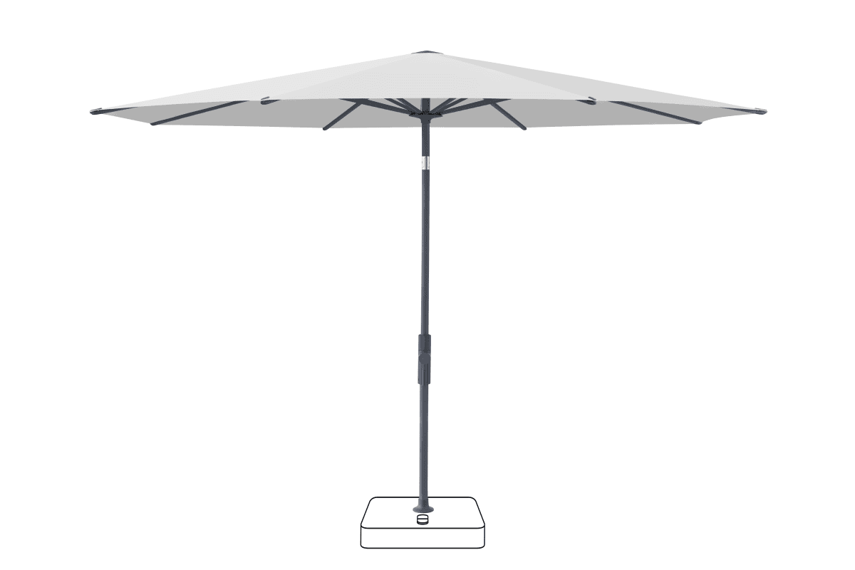 Glatz Parasol VITA Torna rond Cat.5 550 Cement Anthracite