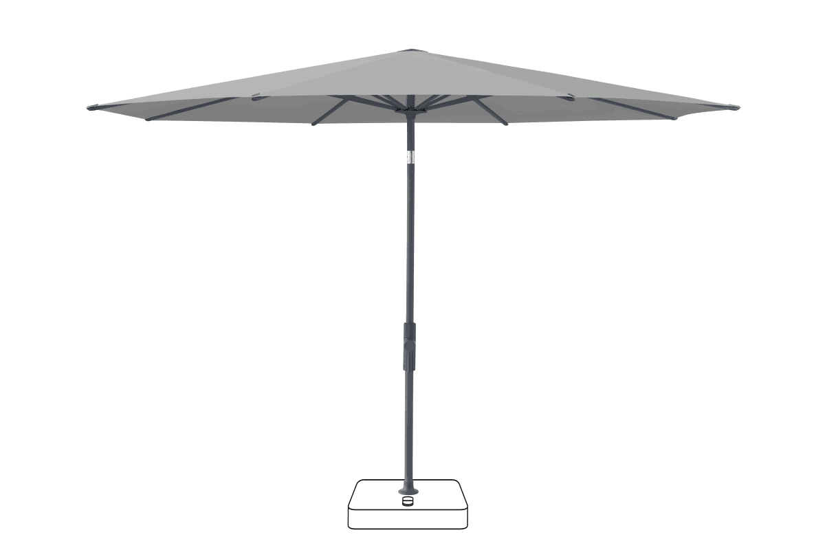Glatz Parasol VITA Torna rond Cat.5 652 Silver Anthracite