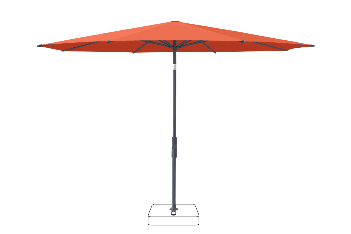 Glatz Parasol VITA Torna rond Cat.5 660 Papaya Anthracite