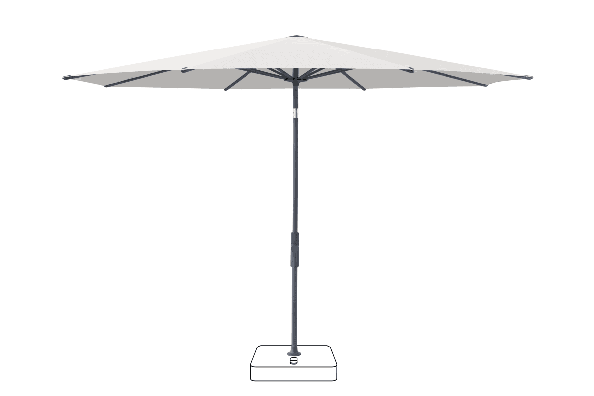 Glatz Parasol VITA Torna rond Cat.5 665 Chrome Anthracite
