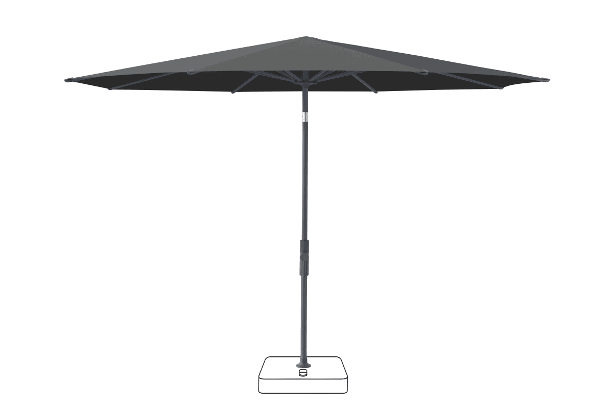Glatz Parasol VITA Torna rond Cat.5 669 Carbone Anthracite