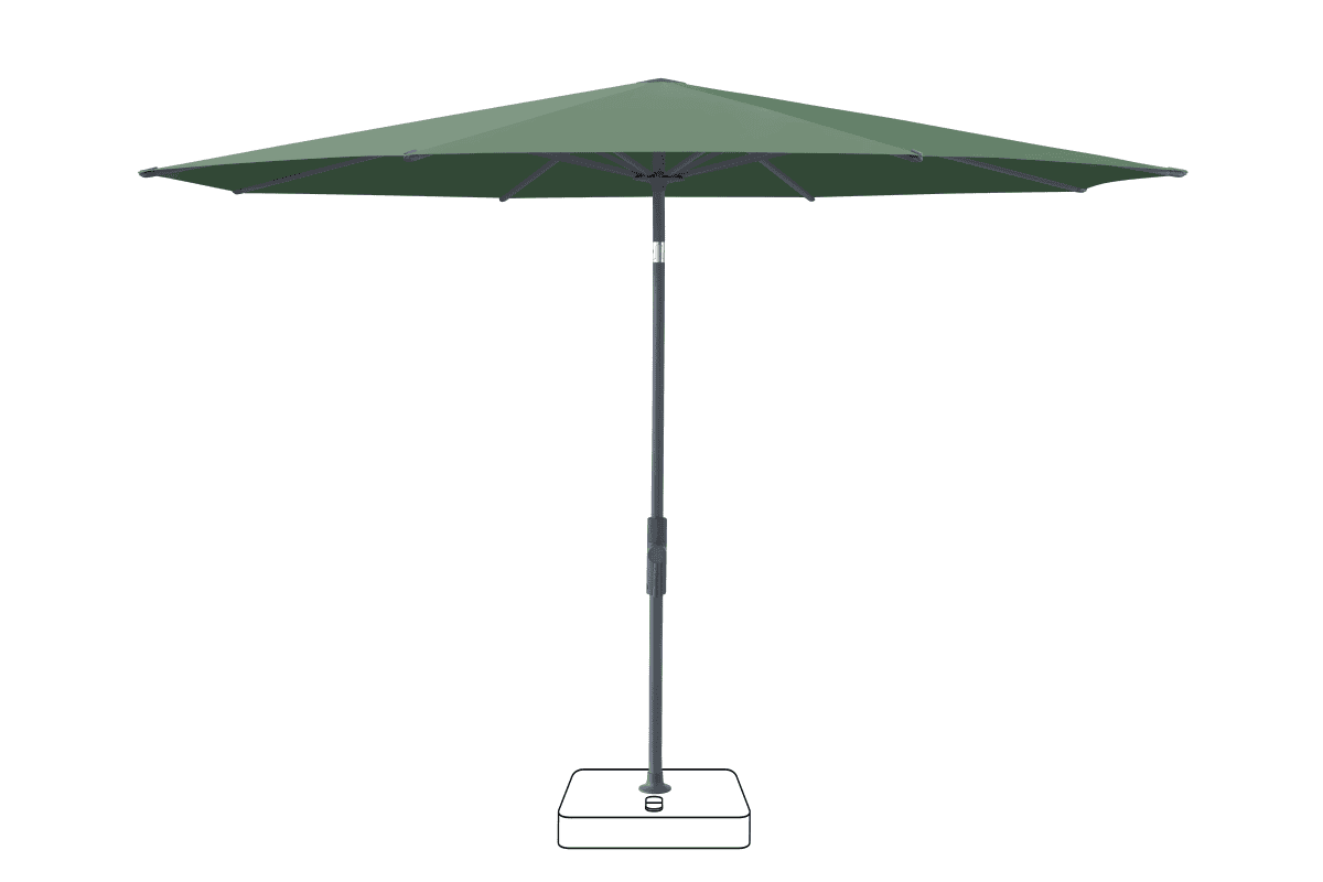 Glatz Parasol VITA Torna rond Cat.5 677 Nile Anthracite