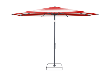 Glatz Parasol VITA Torna rond Cat.5 800 Red Stripe Anthracite