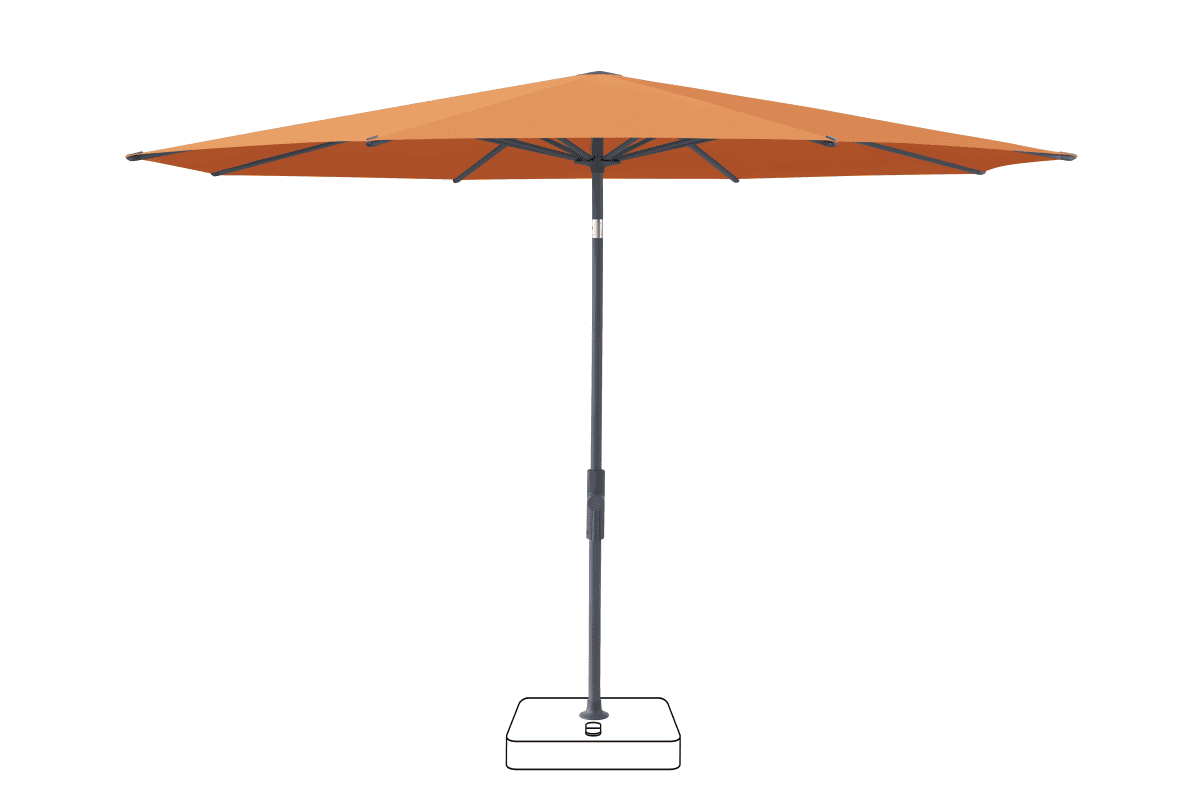 Glatz Parasol VITA Torna rond Cat.5 802 Sienna Anthracite