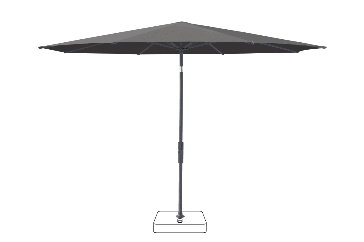 Glatz Parasol VITA Torna rond Cat.5 807 Lava Anthracite