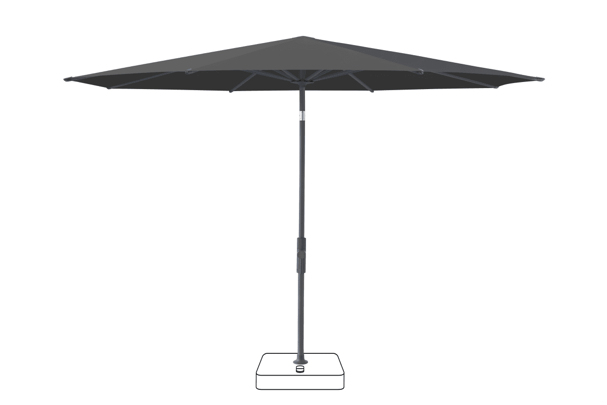 Glatz Parasol VITA Torna rond Cat.5 809 Midnight Anthracite