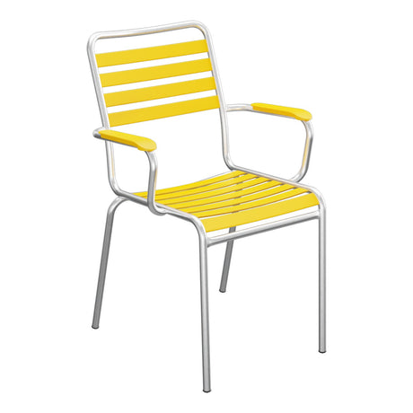 Schaffner Rigi Fauteuil Repas Lattes – Jaune 11 / Galvanisé à chaud 02