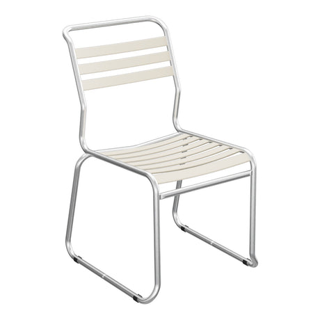 Schaffner Säntis Chaise luge à lattes – Sable Pastel 15 / Galvanisé à chaud 02