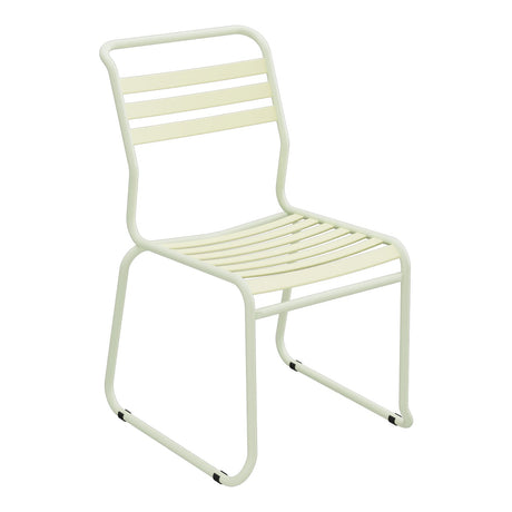Schaffner Säntis Chaise luge à lattes – Jaune Buis 18 / Vert Pastel 64