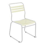 Schaffner Säntis Chaise luge à lattes – Jaune Buis 18 / Gris Argent 78