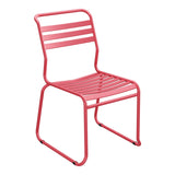 Schaffner Säntis Chaise luge à lattes – Rouge Érable 33 / Rouge Érable 33