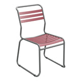 Schaffner Säntis Chaise luge à lattes – Bordeaux 38 / Graphite 73