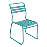 Schaffner Säntis Chaise luge à lattes – Bleu Kali 56 / Bleu Kali 56