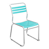 Schaffner Säntis Chaise luge à lattes – Turquoise 58 / Galvanisé à chaud 02