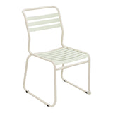 Schaffner Säntis Chaise luge à lattes – Vert Pastel 64 / Sable Pastel 15