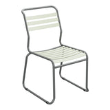 Schaffner Säntis Chaise luge à lattes – Vert Pastel 64 / Graphite 73