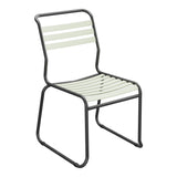 Schaffner Säntis Chaise luge à lattes – Vert Pastel 64 / Anthracite 77