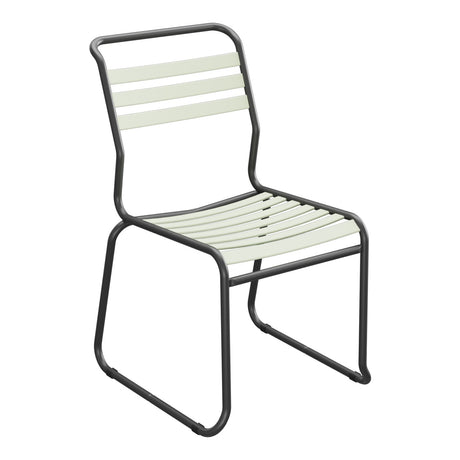 Schaffner Säntis Chaise luge à lattes – Vert Pastel 64 / Anthracite 77
