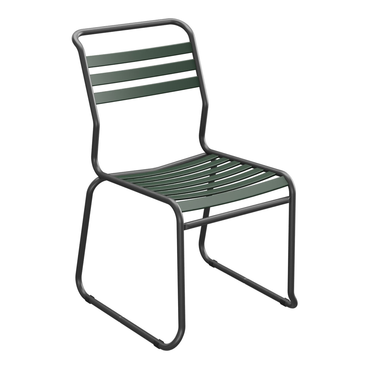 Schaffner Säntis Chaise luge à lattes – Vert Sapin 66 / Anthracite 77