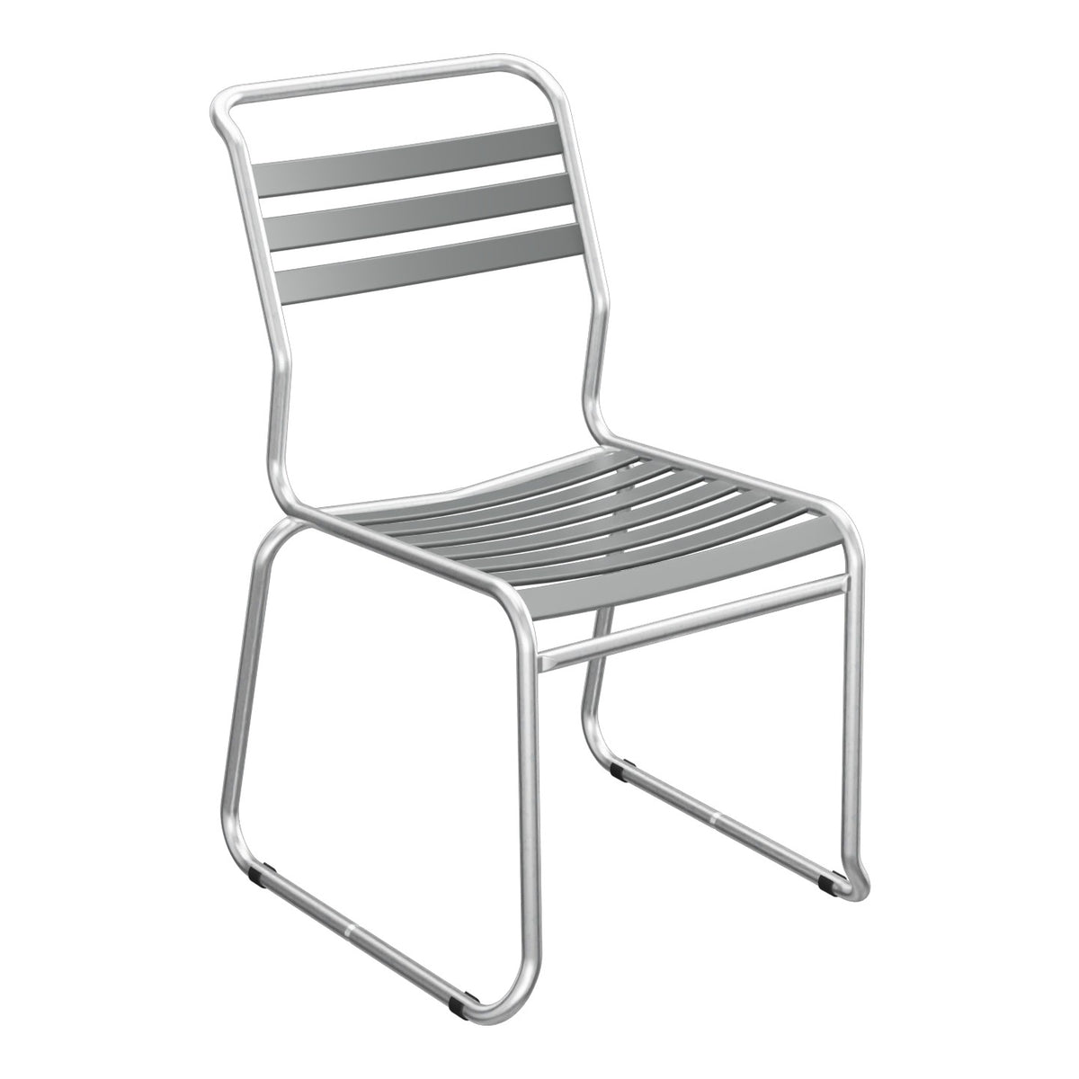 Schaffner Säntis Chaise luge à lattes – Graphite 73 / Galvanisé à chaud 02