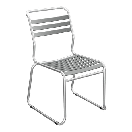 Schaffner Säntis Chaise luge à lattes – Graphite 73 / Galvanisé à chaud 02