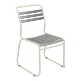 Schaffner Säntis Chaise luge à lattes – Graphite 73 / Sable Pastel 15