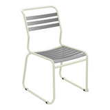 Schaffner Säntis Chaise luge à lattes – Graphite 73 / Vert Pastel 64