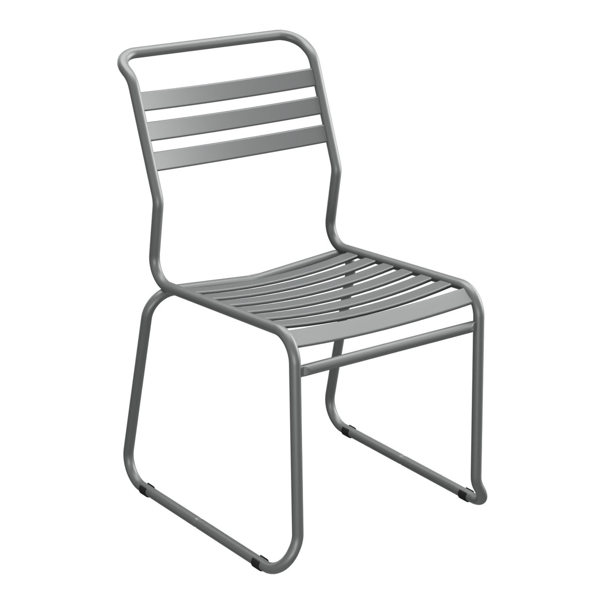 Schaffner Säntis Chaise luge à lattes – Graphite 73 / Graphite 73