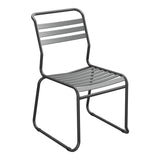 Schaffner Säntis Chaise luge à lattes – Graphite 73 / Anthracite 77