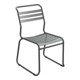 Schaffner Säntis Chaise luge à lattes – Graphite 73 / Noir 91