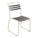 Schaffner Säntis Chaise luge à lattes – Anthracite 77 / Sable Pastel 15