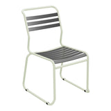 Schaffner Säntis Chaise luge à lattes – Anthracite 77 / Vert Pastel 64