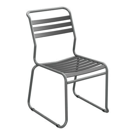 Schaffner Säntis Chaise luge à lattes – Anthracite 77 / Graphite 73