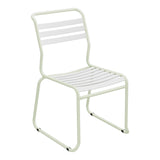 Schaffner Säntis Chaise luge à lattes – Blanc 90 / Vert Pastel 64