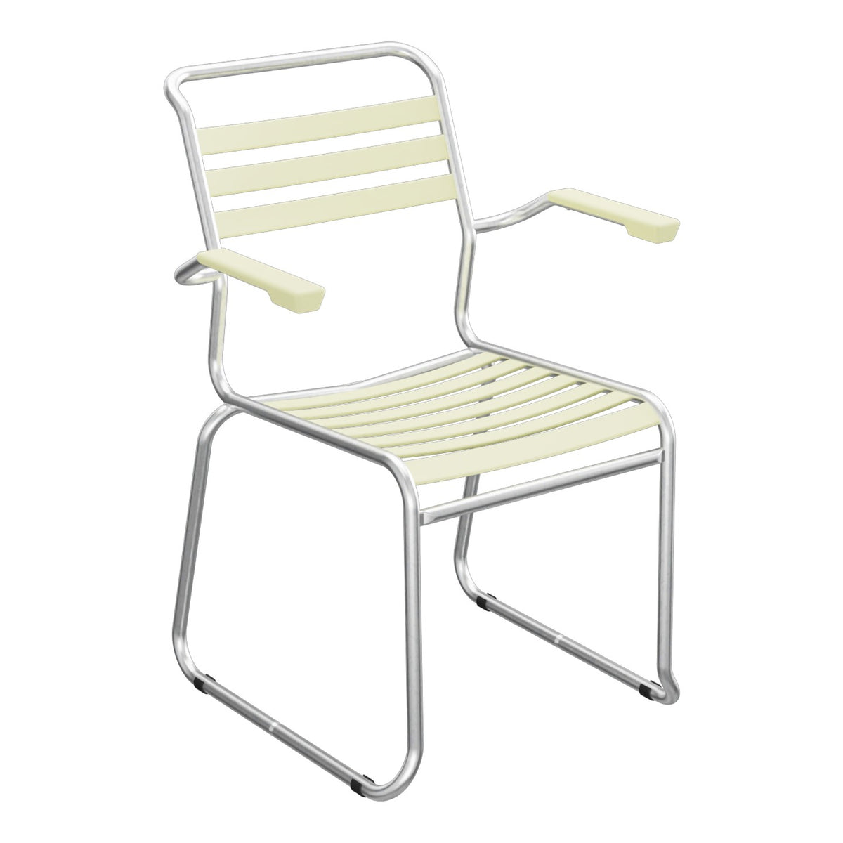 Schaffner Säntis Fauteuil Repas luge Lattes – Jaune Buis 18 / Galvanisé à chaud 02