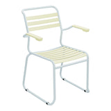 Schaffner Säntis Fauteuil Repas luge Lattes – Jaune Buis 18 / Bleu Pastel 51