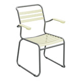 Schaffner Säntis Fauteuil Repas luge Lattes – Jaune Buis 18 / Graphite 73