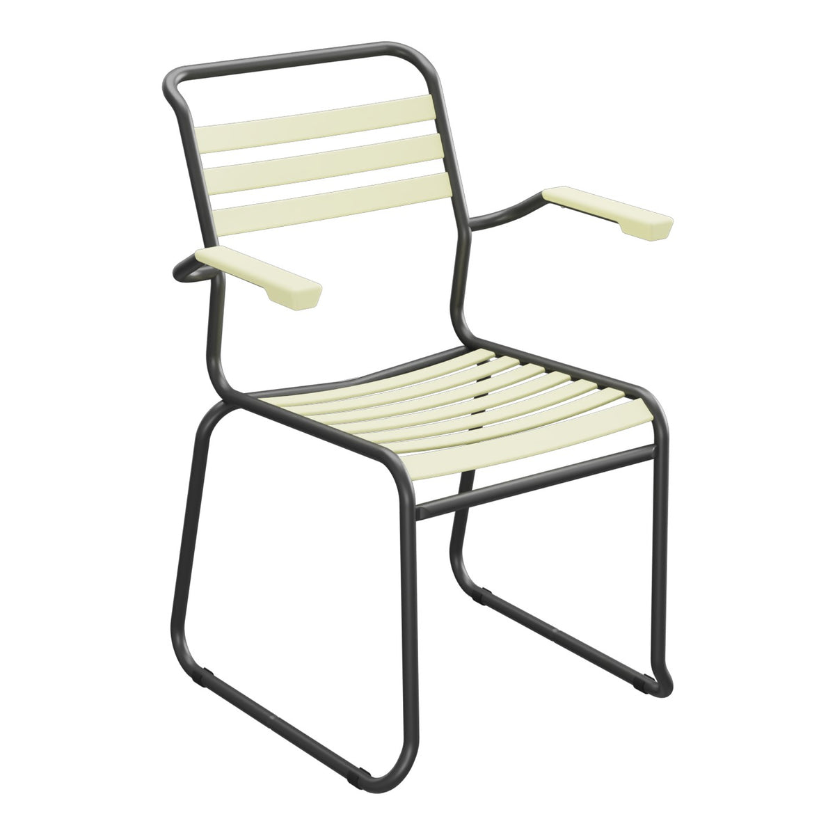 Schaffner Säntis Fauteuil Repas luge Lattes – Jaune Buis 18 / Anthracite 77