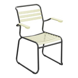 Schaffner Säntis Fauteuil Repas luge Lattes – Jaune Buis 18 / Anthracite 77