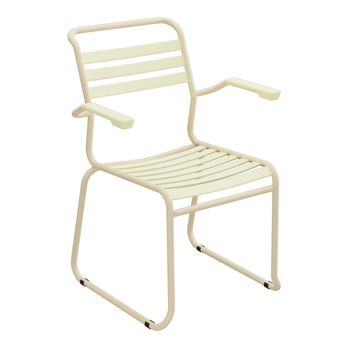 Schaffner Säntis Fauteuil Repas luge Lattes – Jaune Buis 18 / Marron Pastel 83