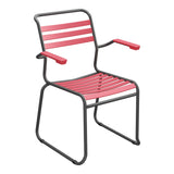 Schaffner Säntis Fauteuil Repas luge Lattes – Rouge Érable 33 / Noir 91